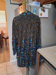 Stunning Vintage 100% Pure Silk Heavily Beaded Statement Jacket