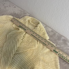 Vintage Peacock Chenille Bath Robe Long Yellow Housecoat Cottage 40s 50s READ