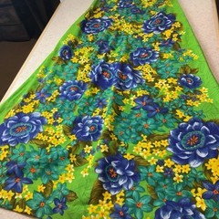 VTG Hawaiian Togs An Original 60’s Floral Tiki Sleeveless Maxi Dress Women’s XXS