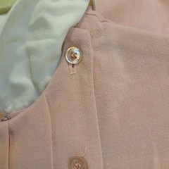 1970s Sears Fashion Place Pink Dress Size 14 W/Collar Career Church Vintage #L12