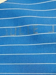 Vintage Romper PE Tank Top 60s Gym Class Physical Education Sz XXL Blue Striped