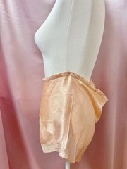 Vintage 1940s 1950s Satin Flare Pants Lace Trim Lingerie Bow USA