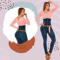 MACONDO JEANS COLOMBIANOS, Butt Lifter Colombian Slimming Sexy Jumpsuit #M3851