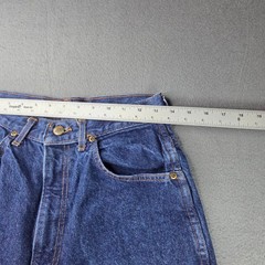 Vintage Chic High Waisted Tapered Leg Jeans Dark Wash Made in USA Womens 12 Tall