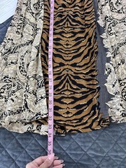 Carole Little Vintage Maxi Skirt Women’s Size 8 Boho Patchwork Tiger Print X