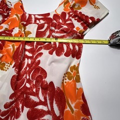 VTG Waltah Clarkes Hawaii Maxi Dress Tropical Floral Mod 60S Sz Sm Resortwear