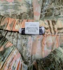 80’s Preppy Hippie tie-dye look sweatshirt top + rayon skirt – Medium