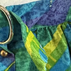Vintage 1960’s Leland Of California Geometric Bark Cloth Skirt