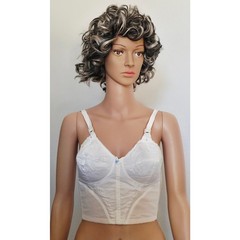 VINTAGE *NEW* 1970’s Maidenform #P9096 Tricolastic Lace Stretch White Bra 38B