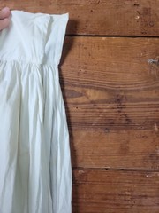 Vintage Antique Tiered Cotton Muslin Slip Skirt Pin Tucks Embroidered Lace