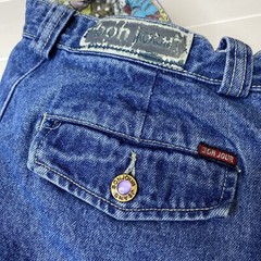 Vintage Bon Jour High Waisted Pleated Blue Jeans Size 14 (27X26)