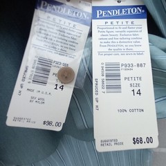 Women’s Pendleton Set, Classic Green Striped Shirt and Vest, new with tags NWT