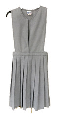 VTG 80s Herringbone Pinafore Dolly Jumper Schoolgirl Lolita Harajuku Dress xs/sm