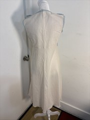 Vintage 70s Cottagecore Nightgown Dress White Blue Lace Embroidered Empire Waist