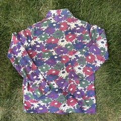 VTG 80s Sears Jr Bazaar Floral Boho Cottagecore Long Sleeve Collared Shirt •Sz L