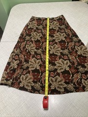 VTG 90s Y2K Croft & Barrow Paisley Midi Skirt Size 6 Rayon Whimsigoth Boho Fairy