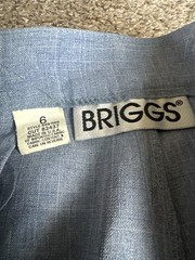 Briggs New York Baby Blue Flat Front Dress Pants Size 6 Regular 669-R68 Pastel
