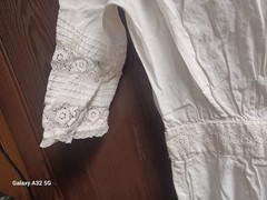 Antique Edwardian 1900s Cotton & Lace Lawn Dress Tea Dress