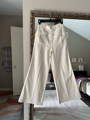 1970s cotton poly bell bottom pants