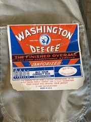 Washington DEE-CEE Overalls Made In USA 1970s