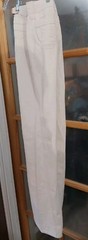 Vintage Jeans 70s N’est-Ce Pas? White Denim Chevron Sizer Back Super Rare 26X34