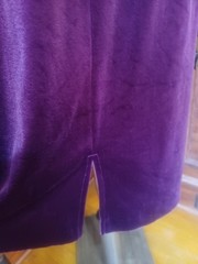 Vintage 1970s J.M. II Purple Velour Witchy Whimsigoth Victorian Revival Dress