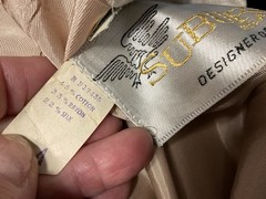 Vintage Beige white Suburbia USA Designer Originals Skirt Size 10 Union Label