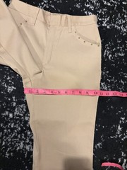 Deadstock Vintage 1970s H Bar C Studded Western 2 Piece Outfit Pant Suit Set Tan