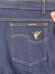 Vintage NWT Taylor Togs Deadstock Misses Denim Blue Jeans 24×32 Made In USA