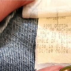 Vintage 1990s Windowpane Cut-Out High Waist Jeans With Side Tabs Size 26 x 30