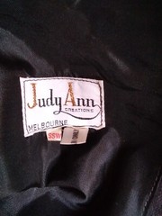 Judy Ann fab BLK/wte Chiffon Maxi.Size SSW.86cm B,W70cm,Hip Free