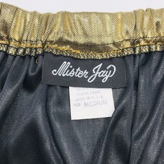Vintage Skirt Mister Jay Fashions Int Double Jersey Foil Printed Womens M