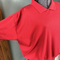 Vintage 90s Dolman Sleeve Blousy Oversized Polo