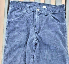 Vintage Wrangler Branders Corduroy Pants Womens 30×28 Blue Straight Leg 90s
