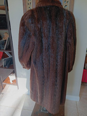 VTG Evans Furs Full Length Sheared Nutria Fur Coat – 80s Industria Argentina