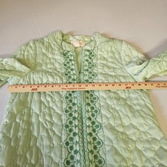 Vintage Sears “At Home Wear” Ladies Quilted Satin Robe – Size 14 1/2 Zip *READ