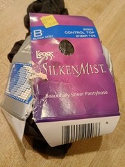 Vintage Pantyhose Lot of 4 Black Medium Tall + 3 Unpackaged