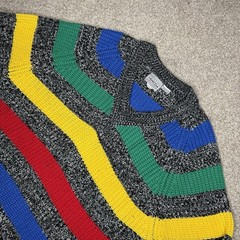 Vintage 80s Original Venezia Sportswear Sweater Women’s Size 46 XLarge Colorful