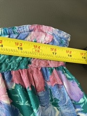 VTG Diane Freis 100% Silk Set of 2 Top & Skirt Vibrant Multicolor Beads Sequins