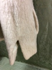 Vintage Hilda Ltd Made In Iceland Virgin Wool Sweater Jacket Coat L tan ivory