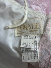Vintage 1980’s Loralie Original Fairy Glam Rock Party Dress Lace Sequin Tiered
