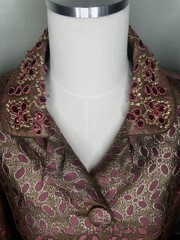 Vintage Metallic Brocade Dress&Coat