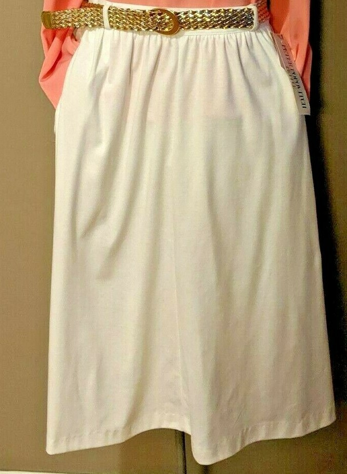Peter Popovitch Petite White Vintage Skirt Medium With Tags