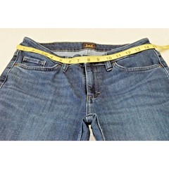 Vintage Lee Jeans Size 30 x 30 90s Blue Boot Cut Cotton Poly Blend Made Egypt