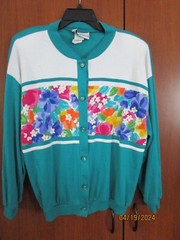 Peter Popovitch Vintage Jacket & Blouse Cotton & Poly Blouse Bust 50 Length 25
