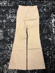 Deadstock Vintage 1970s H Bar C Studded Western 2 Piece Outfit Pant Suit Set Tan