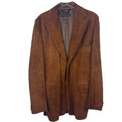 Vtg 1970’s Swagger Suede Brown Suede Leather Men’s Coat Jacket Blazer Sz 42 Long