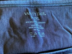 Vanity Fair 9/2XL BLACK Silky Smooth Illumination Hi Cut Panty #13108