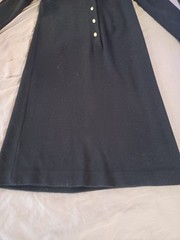 Vintage Women’s Lady Carol of New York Black Dress USA S/M button front