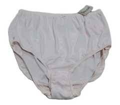 Vintage 1990’s Light Pink Shiny Stretch Satin Brief Panties by UNDERVIEWS Sz 12